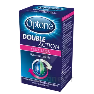 Optone Double Action Solution Oculaire Yeux Secs Fl/10ml à Dijon